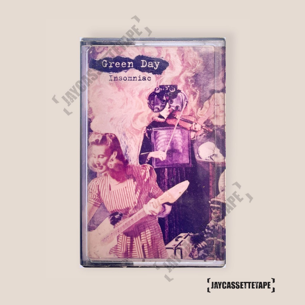 Green Day -  Insomniac ทปเพลง เทปคาสเซ็ต เทปคาสเซ็ท Cassette Tape เทปเพลงสากล