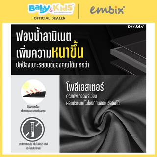 🎈 แผ่นรองคาร์ซีท🎈Embix แผ่นรองคาร์ซีท 3D มีช่องเว้น isofix ใช้กับรถยนต์ทุกรุ่น วัสดุคุณภาพพรีเมียม