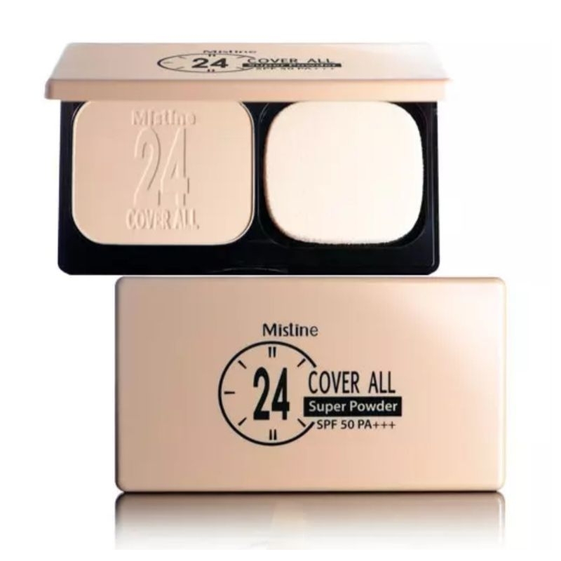 ‼️ลด100ในไลฟ์‼️ แป้งทาหน้า มิสทิน 24 คัฟเวอร์ออล ซุปเปอร์ เพาเดอร์ SPF50 พีเอ++ 24 COVER ALL SUPER POWDER SPF50 PA+++