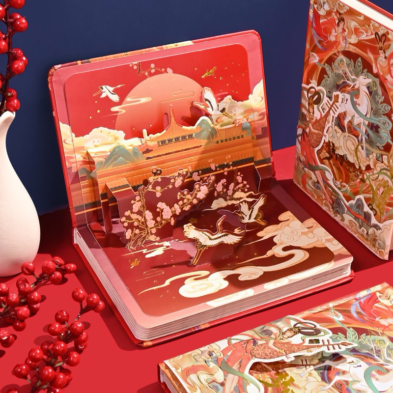 สมุดโน้ต รุ่น Chinese Style สมุดบันทึก สมุดน่ารัก สมุดปกแข็ง - รูปที่ 3