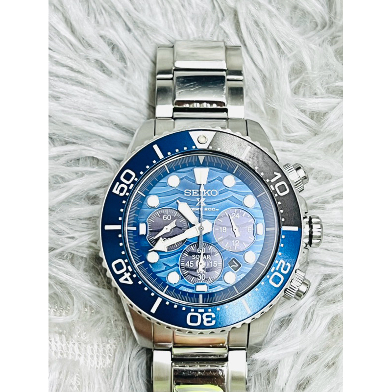 นาฬิกา Seiko Prospex Solar Save The Ocean Special Edition III รุ่น SSC741P1 ของแท้