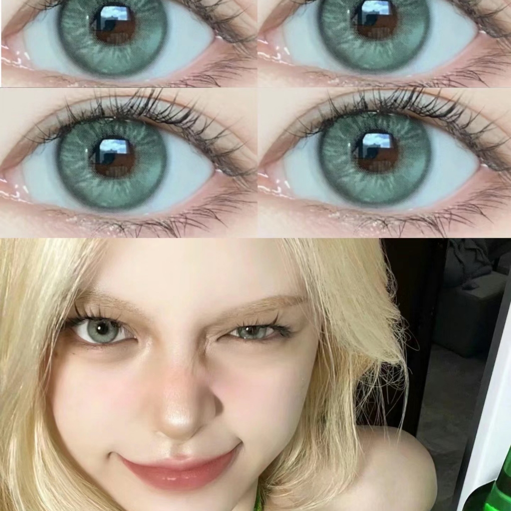 (COD)คอนแทคเลนส์สี 1 คู่ คอนแทคเลนส์ ์พลังคอนแทคเลนส์0.00~-4.50 CONTACT LENS คอนแทคเลนส์รายปี