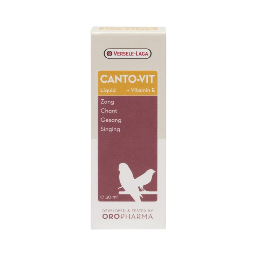 Canto-Vit Liquid 30ml.  วิตามินเสริมเร่งร้องและเจริญพันธุ์ (นก)