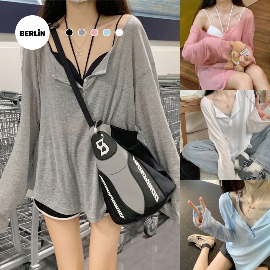 Berlin เสื้อสีหวาน ผ้ายืดนุ่มใส่สบาย เซ็กซี่เบาๆ / No : 2366