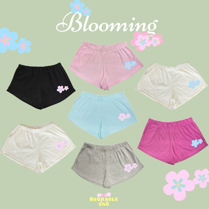 กางเกงขาสั้น ลายดอกไม้ flower baby pants