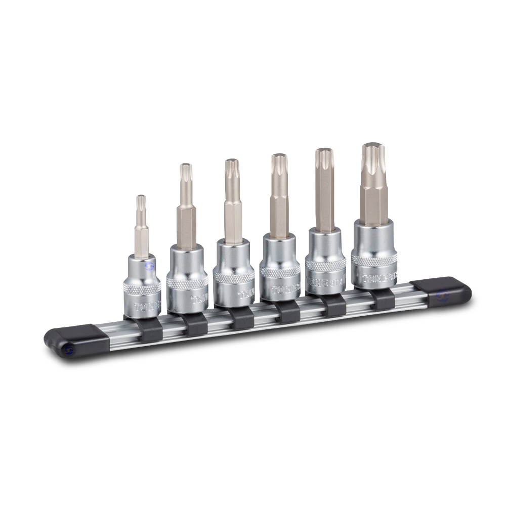 TONE ลูกบล็อกดาว6แฉกเดือยโผล่ รุ่น HTX306 - TORX Socket Model HTX306