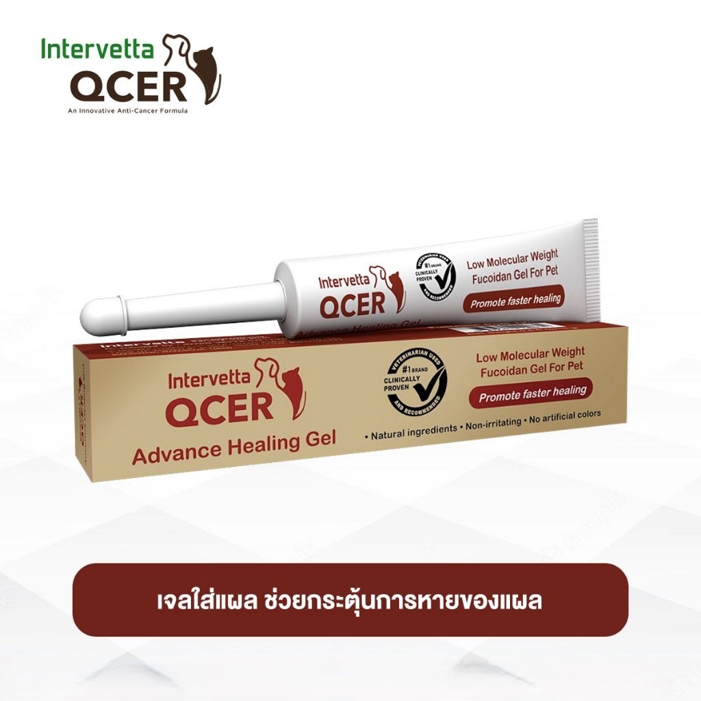 Qcer Advance Healing Gel สำหรับสัตว์เลี้ยง รักษาแผล ช่วยให้แผลหายเร็วขึ้น 15 g.