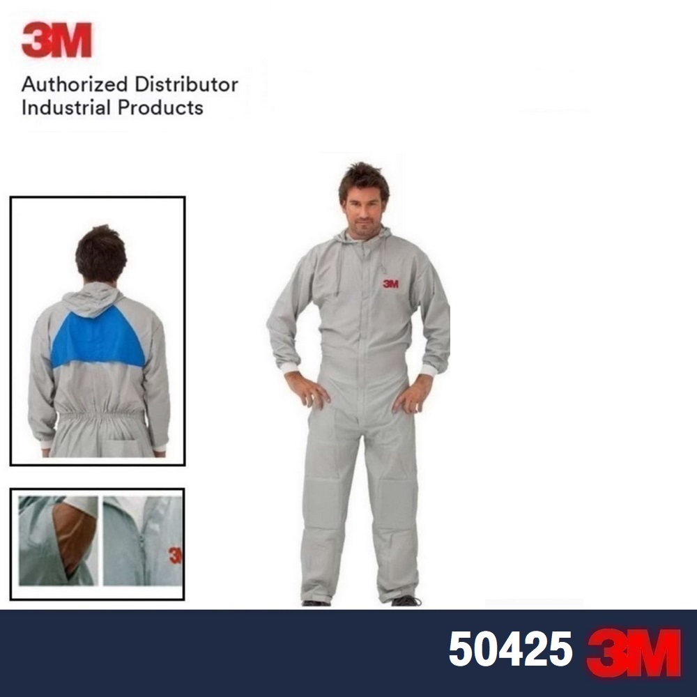 ชุดป้องกันฝุ่นและสารเคมี ล้างทำความสะอาดได้ 3M 50425 Reusable Coverall