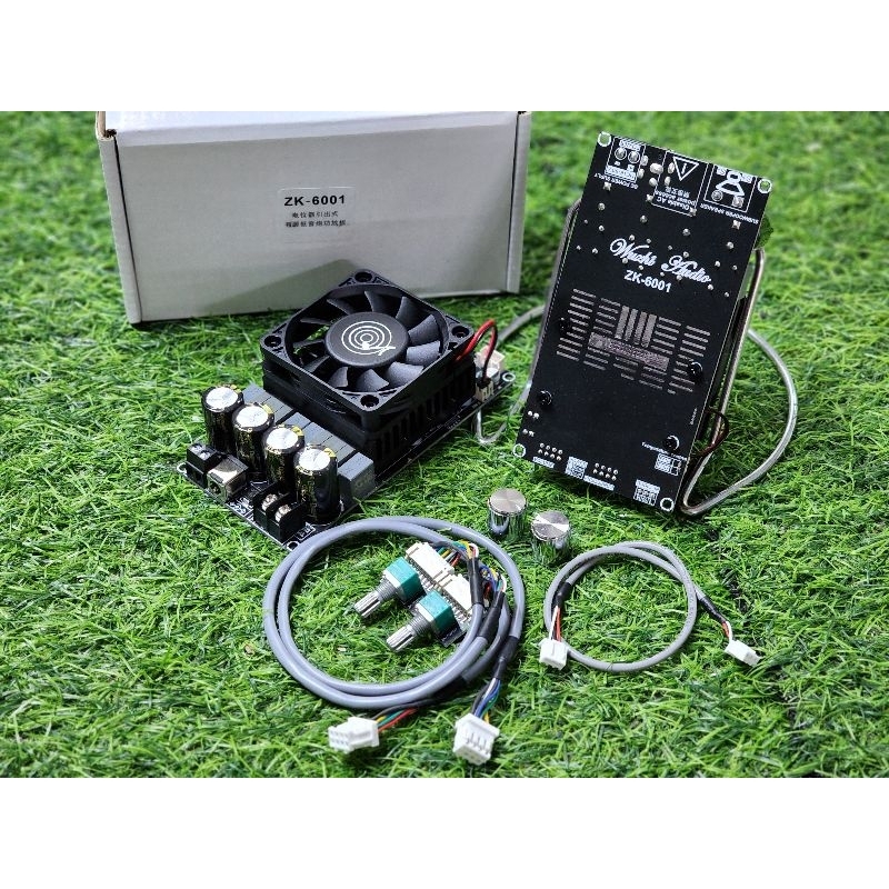 ZK 6001 600W. **ของแท้** 100% (รุ่น ย้ายวอลุ่ม) แอมป์ขับเบส TPA3255  DC18-50v แอมป์ขับซับ แอมป์จิ๋ว 