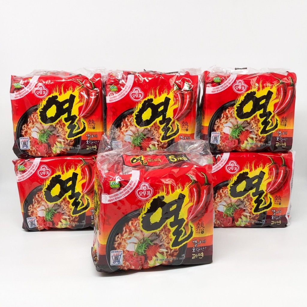 โอโตกิ 🔥 ยอลรามยอน 🔥 1 แพ็ค 5 ห่อ มาม่าเผ็ดเกาหลี บะหมี่กึ่งสำเร็จรูป 열라면 มาม่าเกาหลี Yeul Ramen