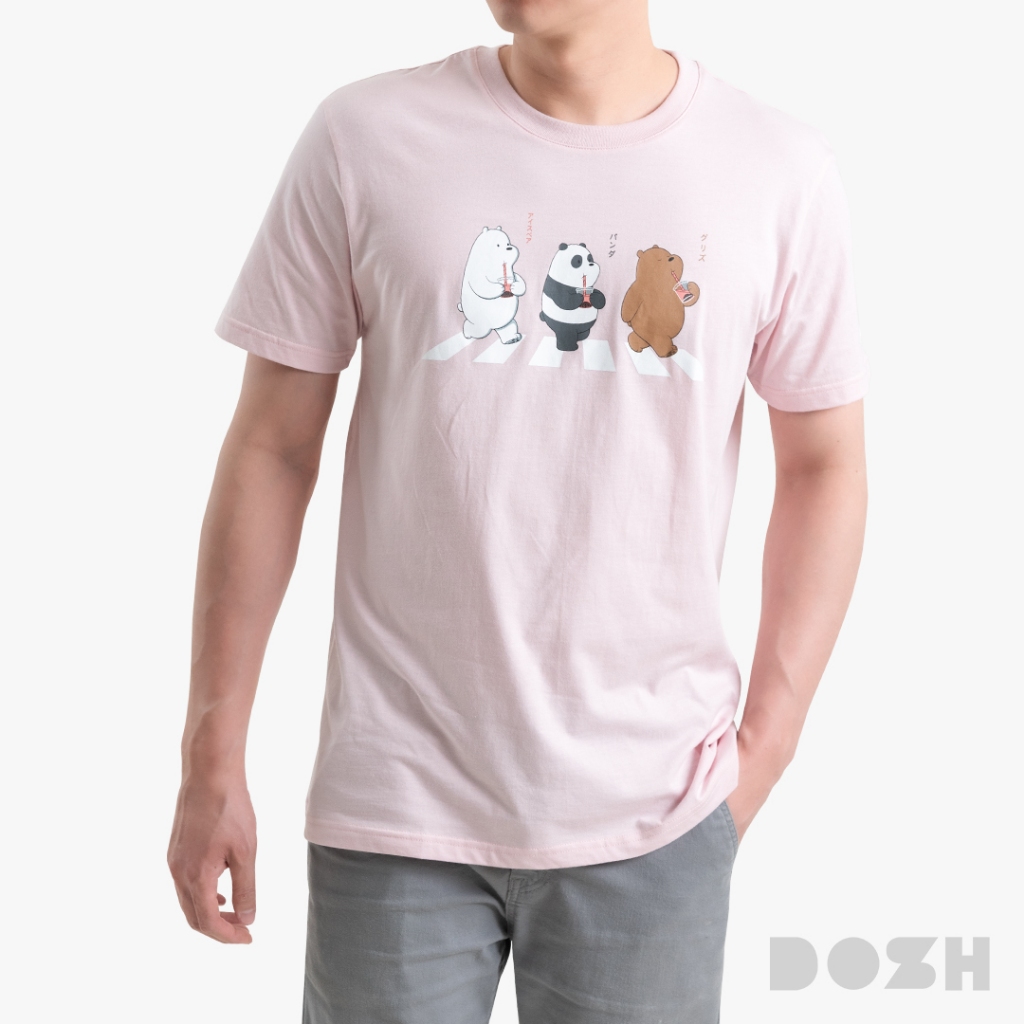 DOSH MEN'S T-SHIRTS WE BARE BEARS เสื้อยืดคอกลมผู้ชาย DBBMT5060-PI24 (XS-XL)