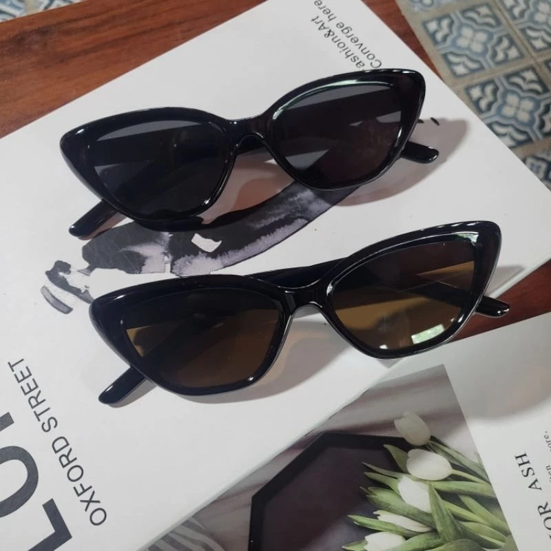 🔥พร้อมส่ง🔥 แว่นตาแฟชั่น แว่นตากันแดด ||18168|| ทรงแคทอาย [[ร้านไทย🇹🇭จัดส่งจากกรุงเทพ]]