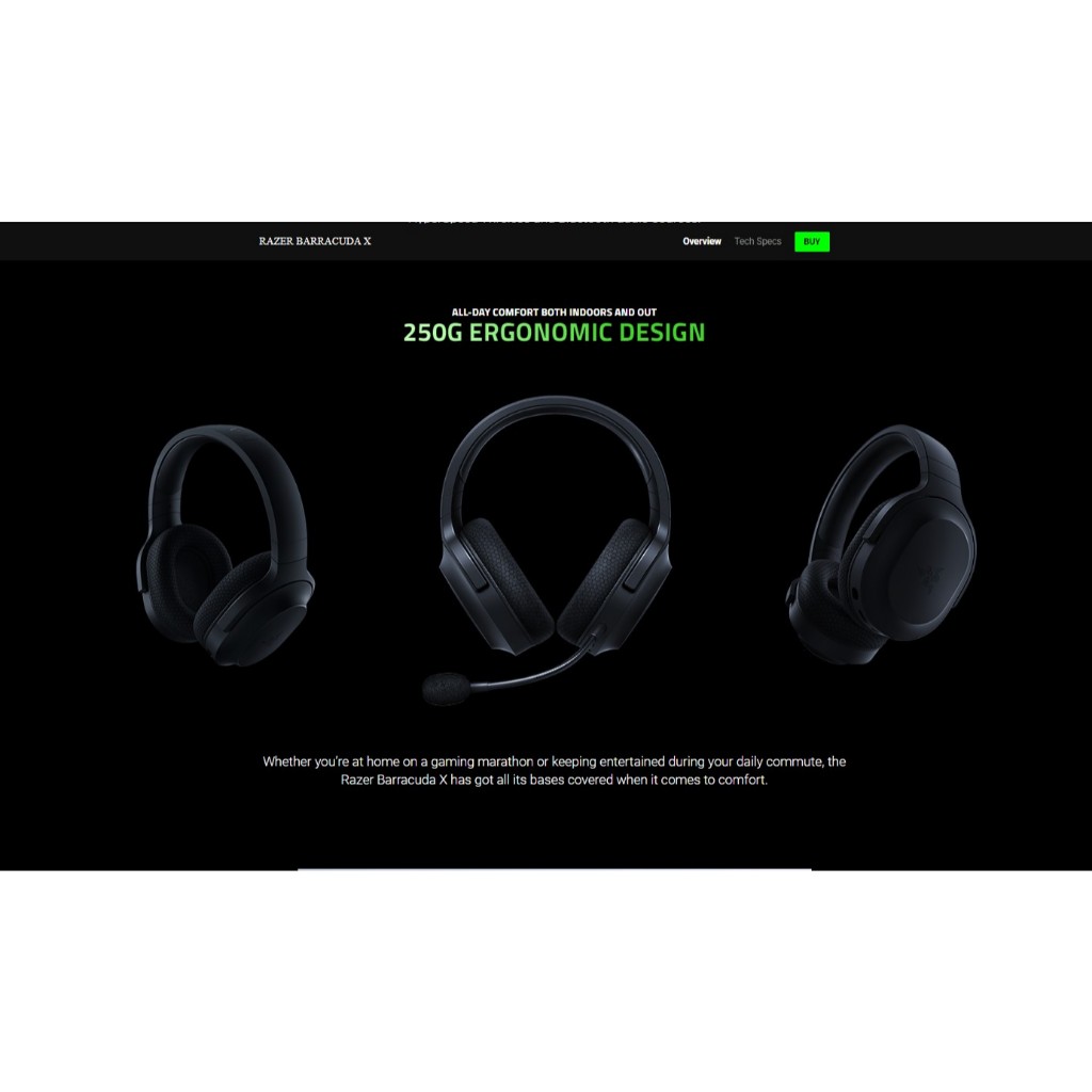 Razer Barracuda X Chroma - Wireless Multi-PlatformGaming and Mobile Headset หูฟังไร้สาย ประกันศูนย์