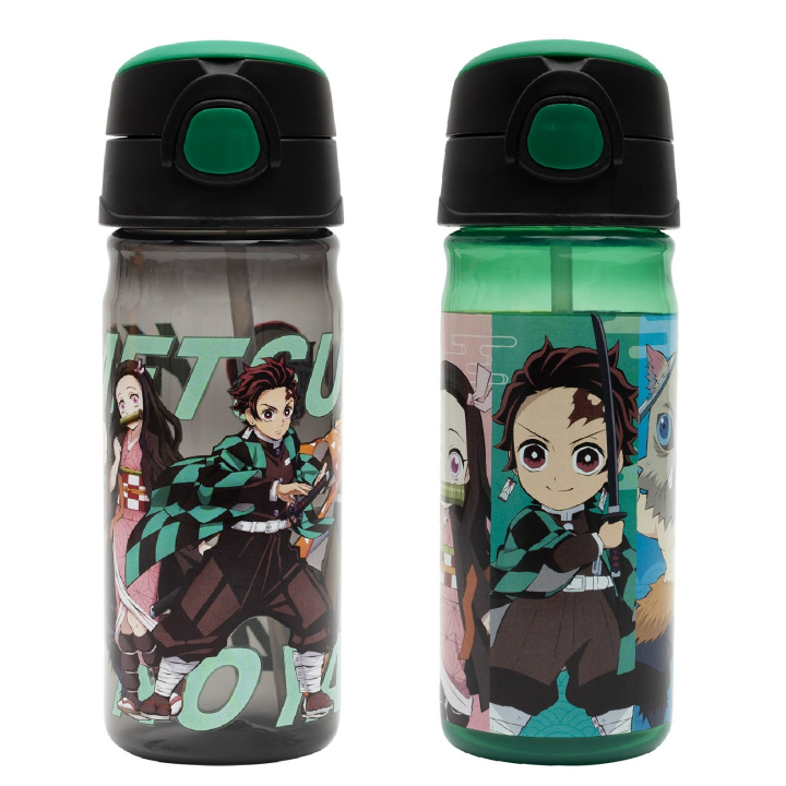 Demon Slayer : ขวดน้ำพลาสติกไยบะ ขนาด 480 ml. สินค้าลิขสิทธิ์