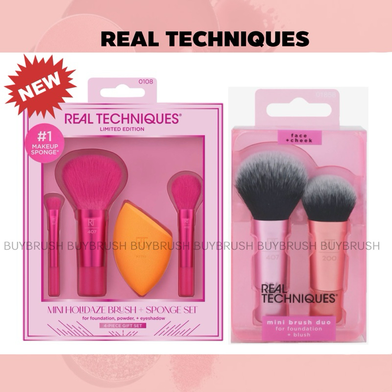 พร้อมส่ง แปรงแต่งหน้า Mini Real techniques แปรงแต่งหน้าขนาดพกพา – โปรปัง