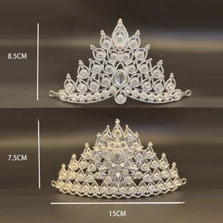 Vintage jewelry กะบังหน้าเครื่องประดับผม มงกุฎชุดไทยเพชร มงกุฎ