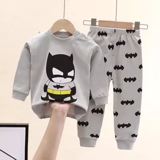 พร้อมส่งในไทย ชุดนอนเด็ก แขนยาวขายาว ลายใหม่