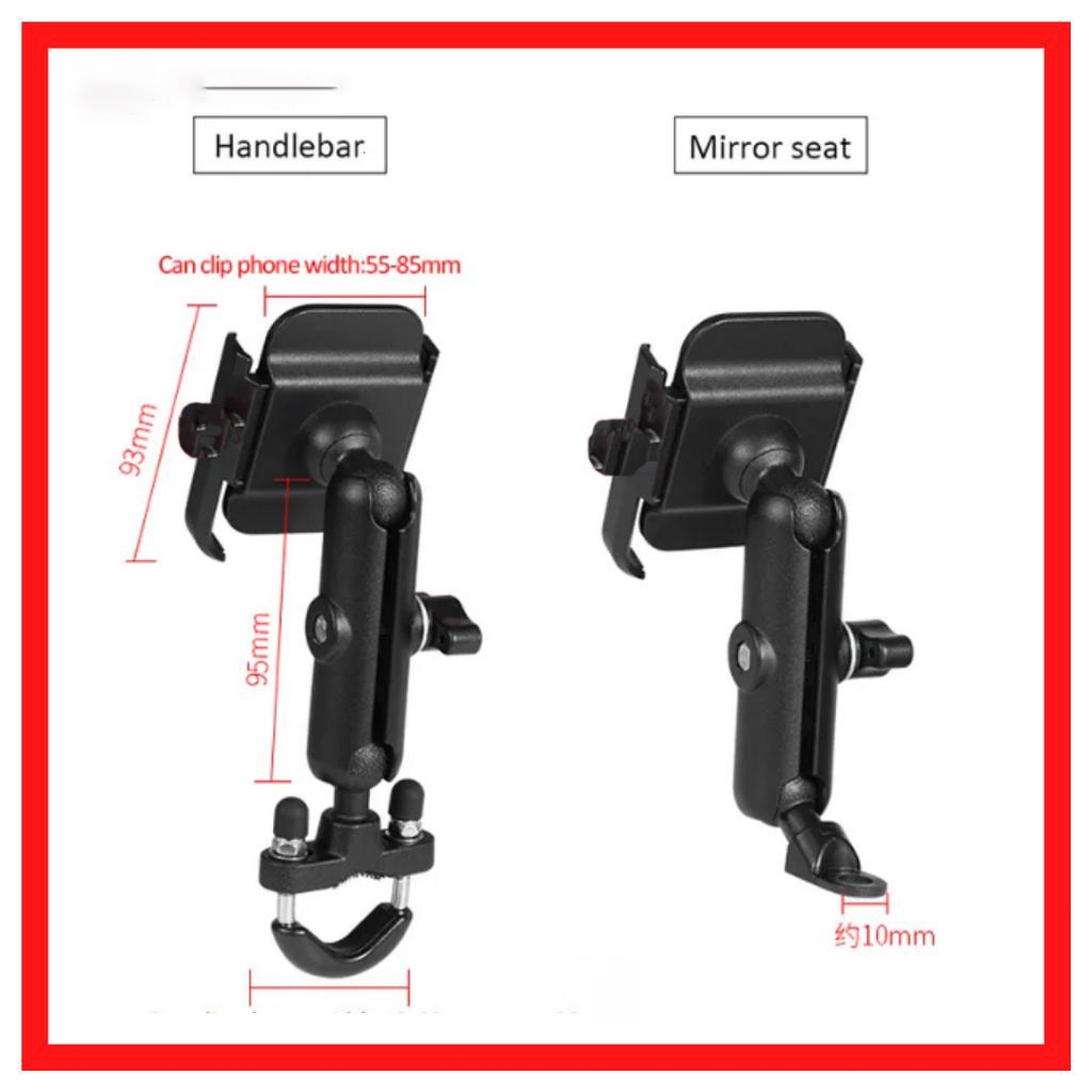ที่จับโทรศัพท์ ที่จับมือถือมอเตอร์ไซค์ MOTOWOLF MDL 2821 ที่จับโทรศัพท์มอไซ PHONE HOLDER MOTORCYCLE
