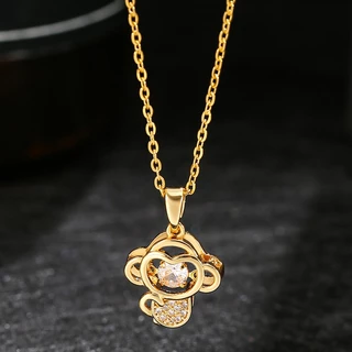 【ลดล้างสต๊อก】สร้อยคอทอง 12 นักษัตร สร้อยคอปีเกิด สร้อยและจี้ 18K สร้อยสแตนเลส เสริมดวง เสริมโชคลาภ ไม่ลอก ไม่ดำ ปรับขนาด