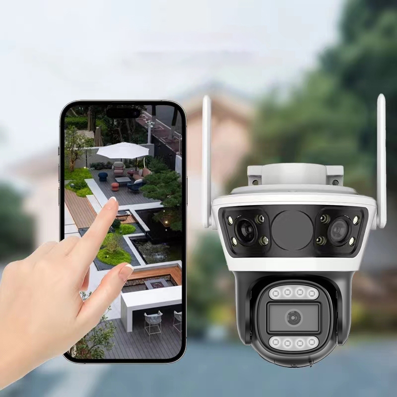 HVISION สุ่มซิม ไฟดับก็ใช้ได้ นานสุด 5ชั่วโมง 3กล้องดูพร้อมกันได้ กล้องวงจรปิด sim 4g true dtac ais