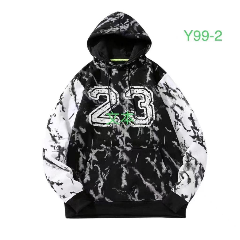 🚚COD🆕เสื้อแขนยาว เสื้อคลุม มีฮู้ด แฟชั่นผู้ชาย สไตล์เกาหลี ผ้าสำลี ซิปหน้า สกรีนลายทั้งตัว ใส่กันหนาว กันแดดได้ Y99
