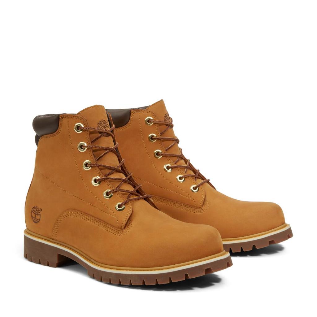 Timberland Men's ALBURN 6 INCH LACE UP WATERPROOF BOOT รองเท้าบูทผู้ชาย (S25M37578)