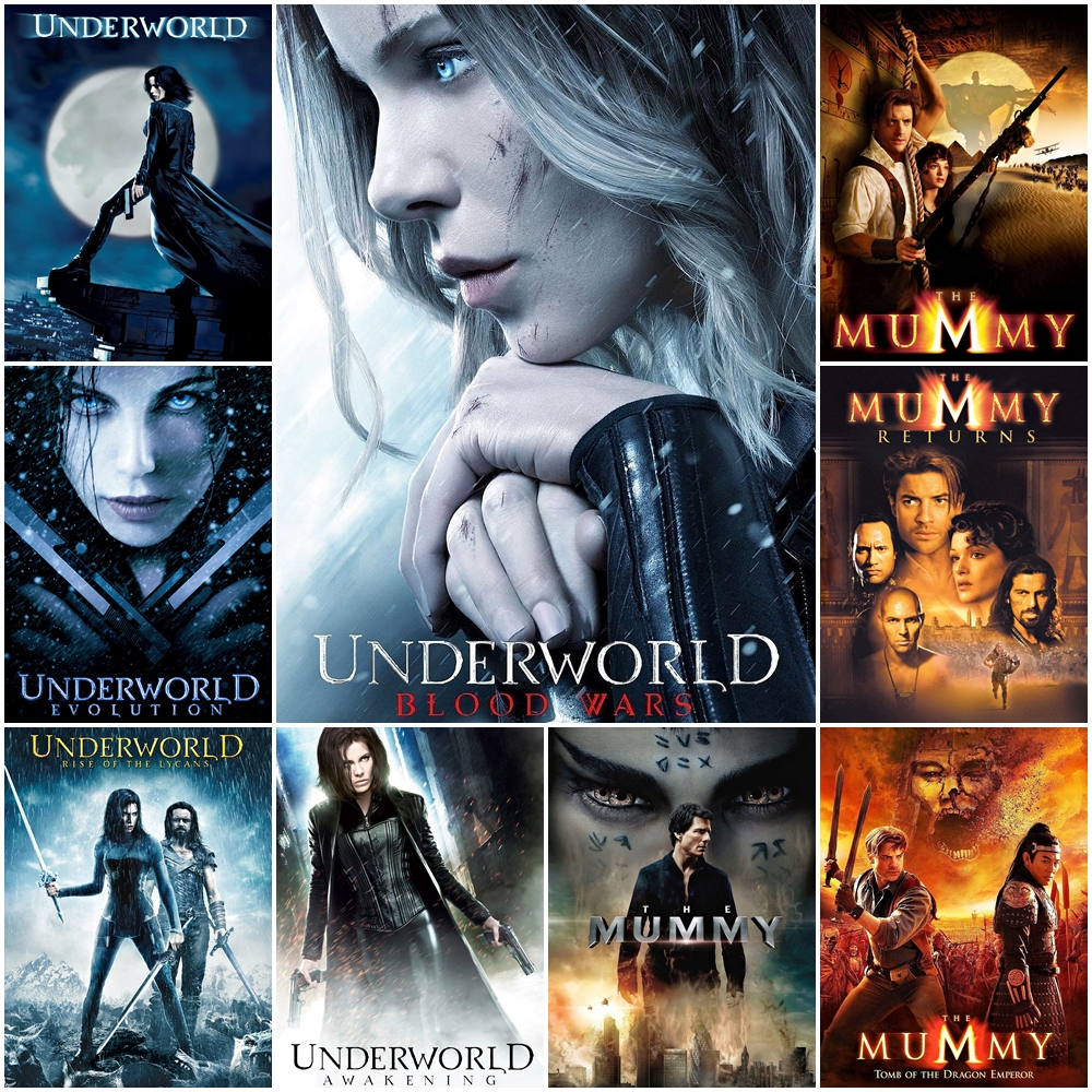 USB Flash Drive ไฟล์หนังดัง Underworld & The Mummy พากย์ไทย-อังกฤษ คุณภาพ 1080p Master แท้