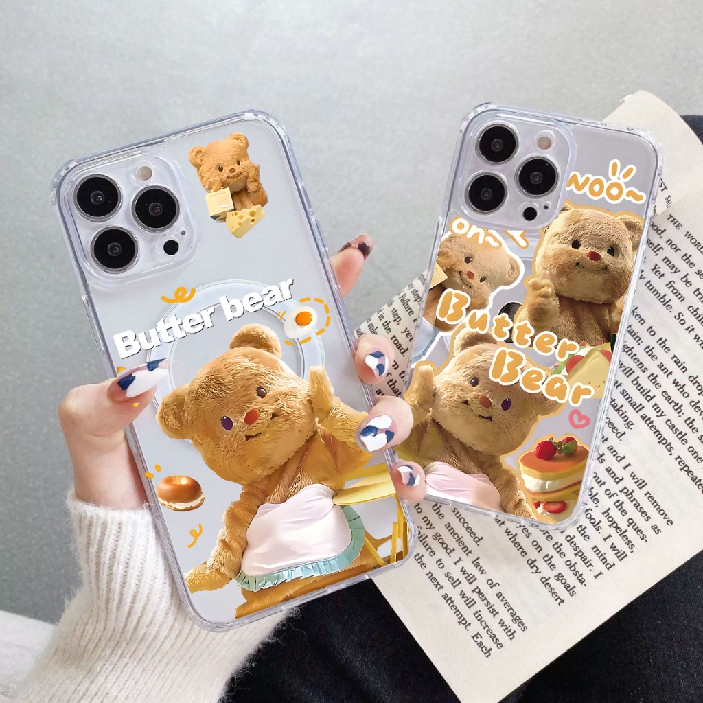เคส ชาร์ตได้ แม่เหล็ก สําหรับ ไอโฟน iPhone 15 11 14 13 12 PROMAX Pro max X XS MAX XR SE 7 plus เคสโทรศัพท์ ลายการ์ตูน