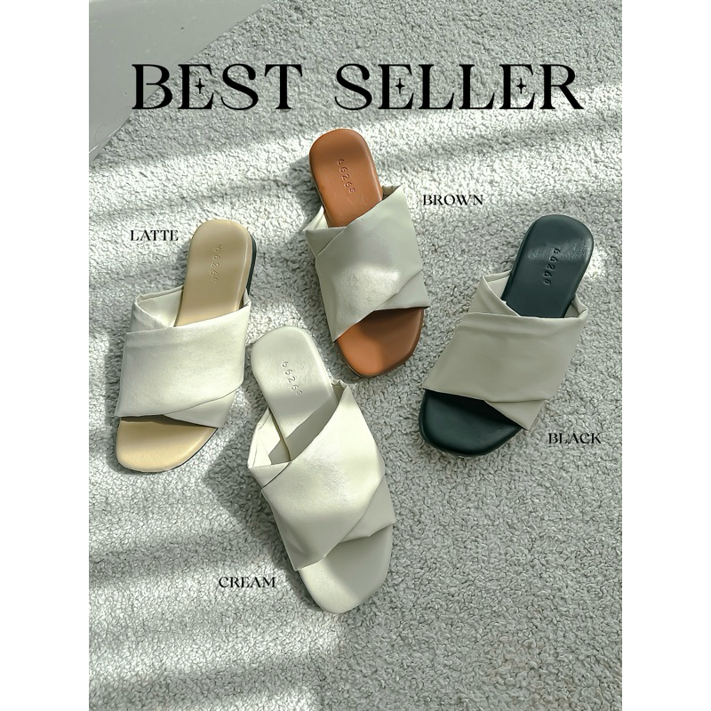 สต๊อคแน่น 4สี พร้อมส่ง หน้าเท้าอวบหน้าเท้ากว้างใส่สวย รุ่นMaysa รองเท้าแตะนิ่ม ผู้หญิง