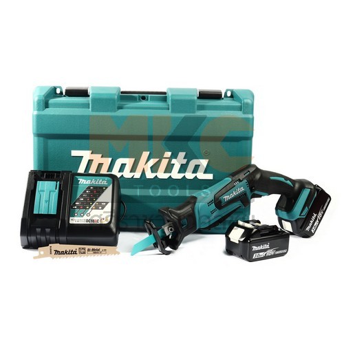 MAKITA เลื่อยชักไร้สาย 18V แท่นชาร์จ+แบต3Ahx2 DJR185RFE