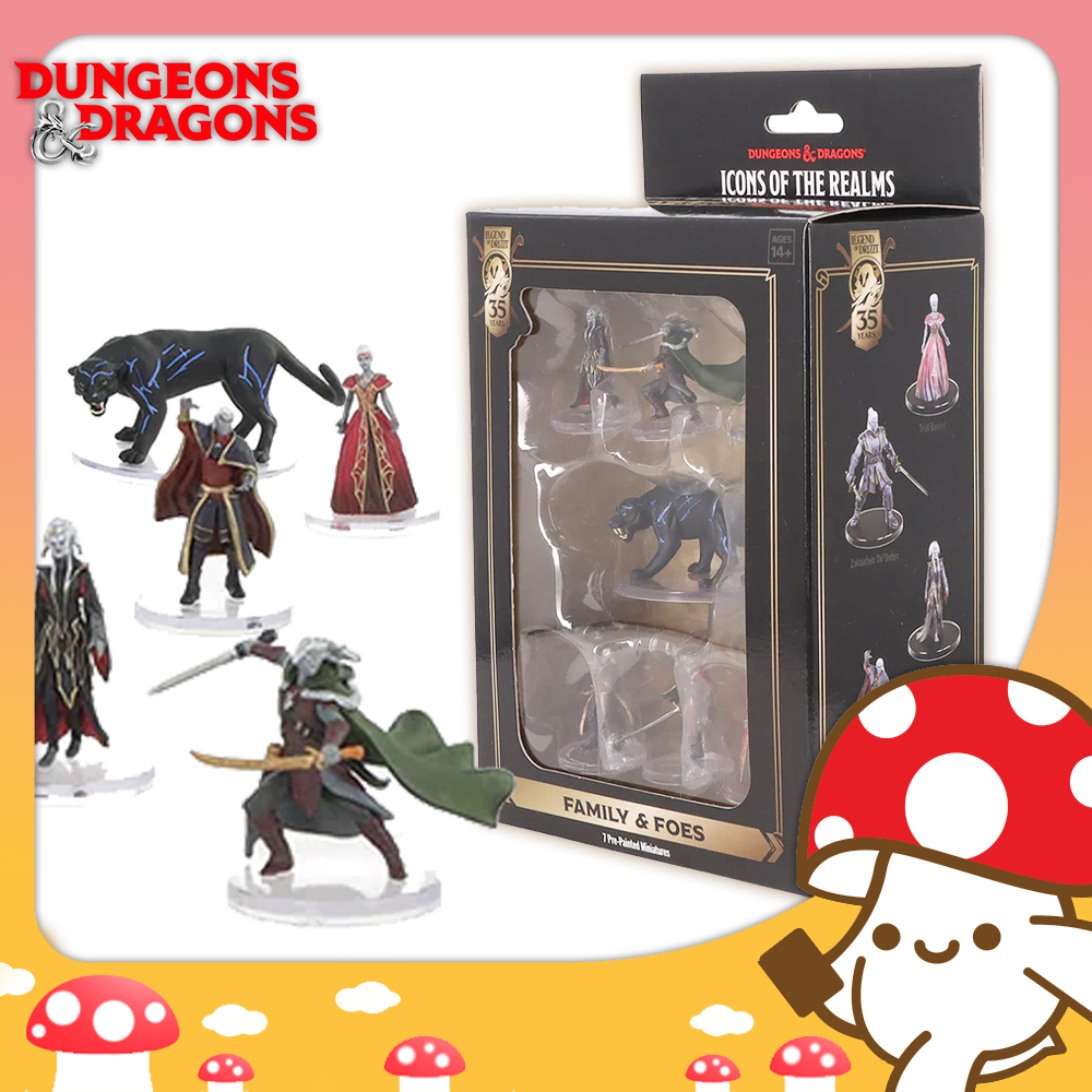 D&D Icons of the Realms : The Legend of Drizzt 35th Anniversary - Family & Foes Boxed Set จาก Kinoko