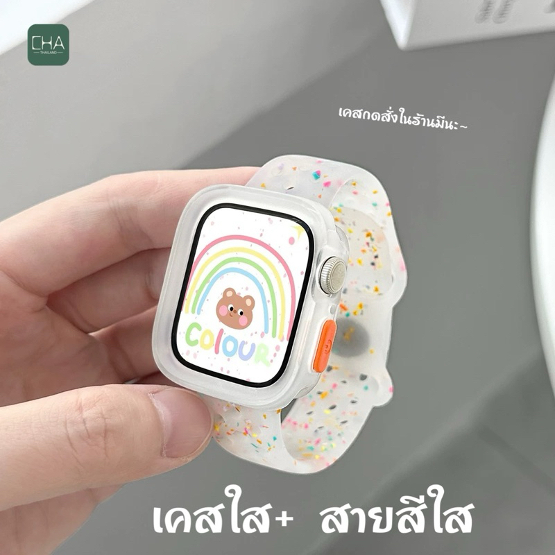 สายนาฬิกาเเบบใหม่  สำหรับ smart watch 11 10 9 8 ultra7/6/5/4 ขนาด 45/49/44/41/46mm สาย smart watch สายสําหรับแอปเปิ้ลวอช