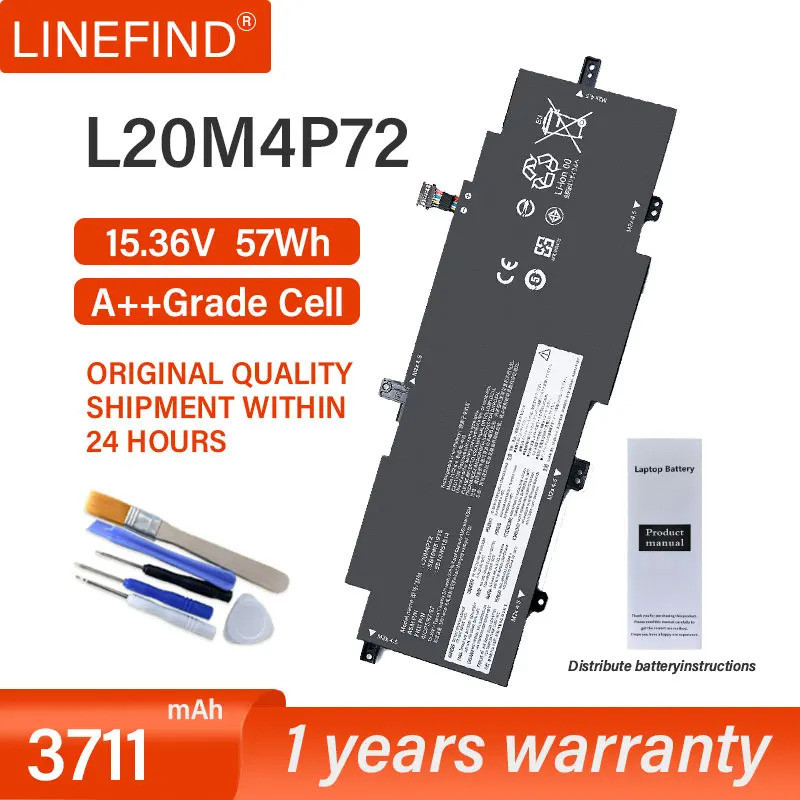 ใหม่ L20M4P72 SB10W51915 5B10W51814แบตเตอรี่แล็ปท็อปสำหรับ Lenovo T Hink P AD T14s Gen2 L20C4P72 L20