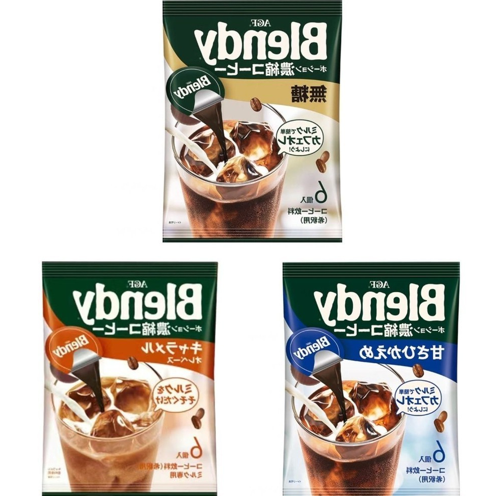 ʚɞ-ʚɞ ญี่ปุ่นนำเข้า AGF Blendy Coffee เข้มข้นแคปซูลเครื่องดื่มกาแฟน้ำแข็งเครื่องดื่มข้นกาแฟดำชงเย็นแ