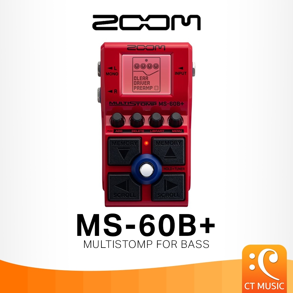 ZOOM MS-60B+ เอฟเฟคกีตาร์ Zoom Multistomp Multi Stomp MS60b+