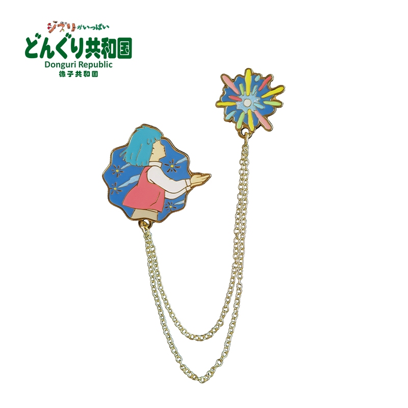 [ Studio Ghibli ]☑️เข็มกลัด Howl's Moving Castle สินค้าแท้✔️จาก Donguri Republic