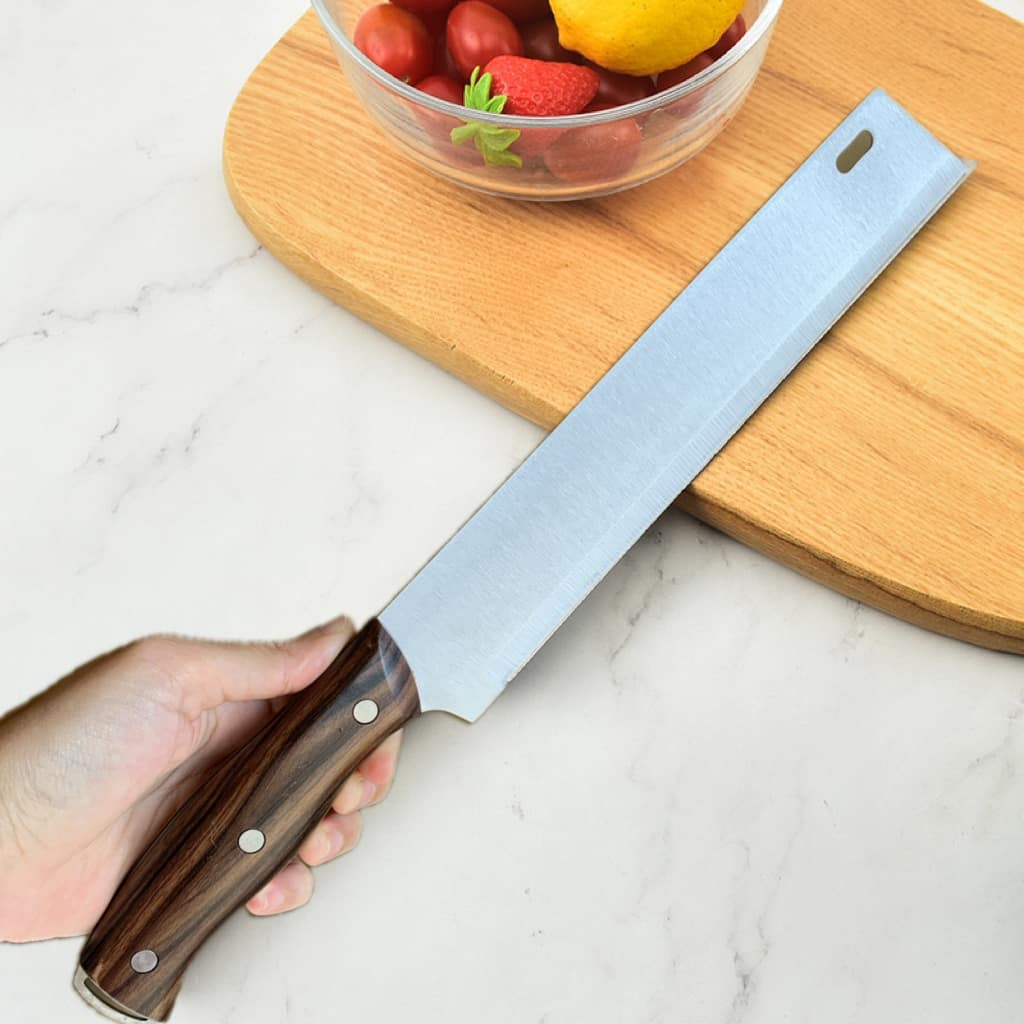 มีดทำครัว ซอยเนื้อ หั่นผลไม้ หั่นผัก ปลายตัด ใบยาว ด้ามจับพอดีมือ ยาว06 - รูปที่ 3