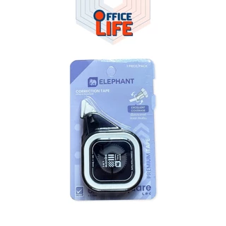 Elephant (ตราช้าง) เทปลบคำผิด 6 M. รุ่น SQUARE (สแควร์) คละสี (จำนวน 1 ชิ้น)