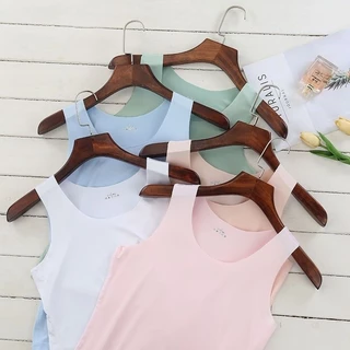 เสื้อกล้ามซับในแบบไร้ขอบ คอกว้าง