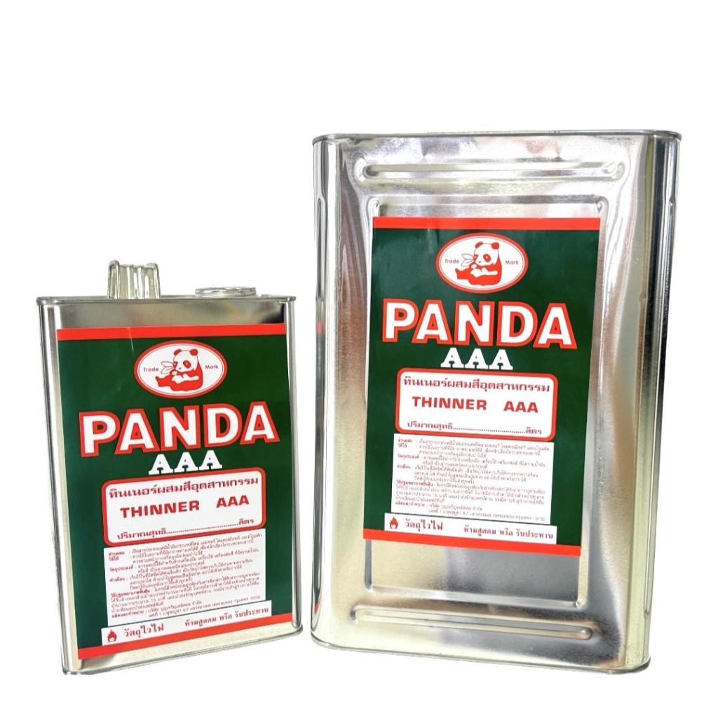 ทินเนอร์ ทินเนอร์ผสมสีอุตสาหกรรม 3A เขียว PANDA 10กก.