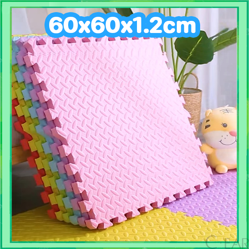 [ราคาสุดคุ้ม ถูกที่สุด] แผ่นโฟมรองคลาน EVA % 60*60 ซม. แผ่นโฟมปูพื้น เช็ดทำความสะอาดง่าย