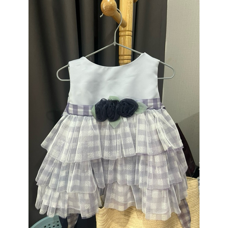 ชุดราตรีเด็กผู้หญิง ไซส์ 12M แบรนด์ little coogie