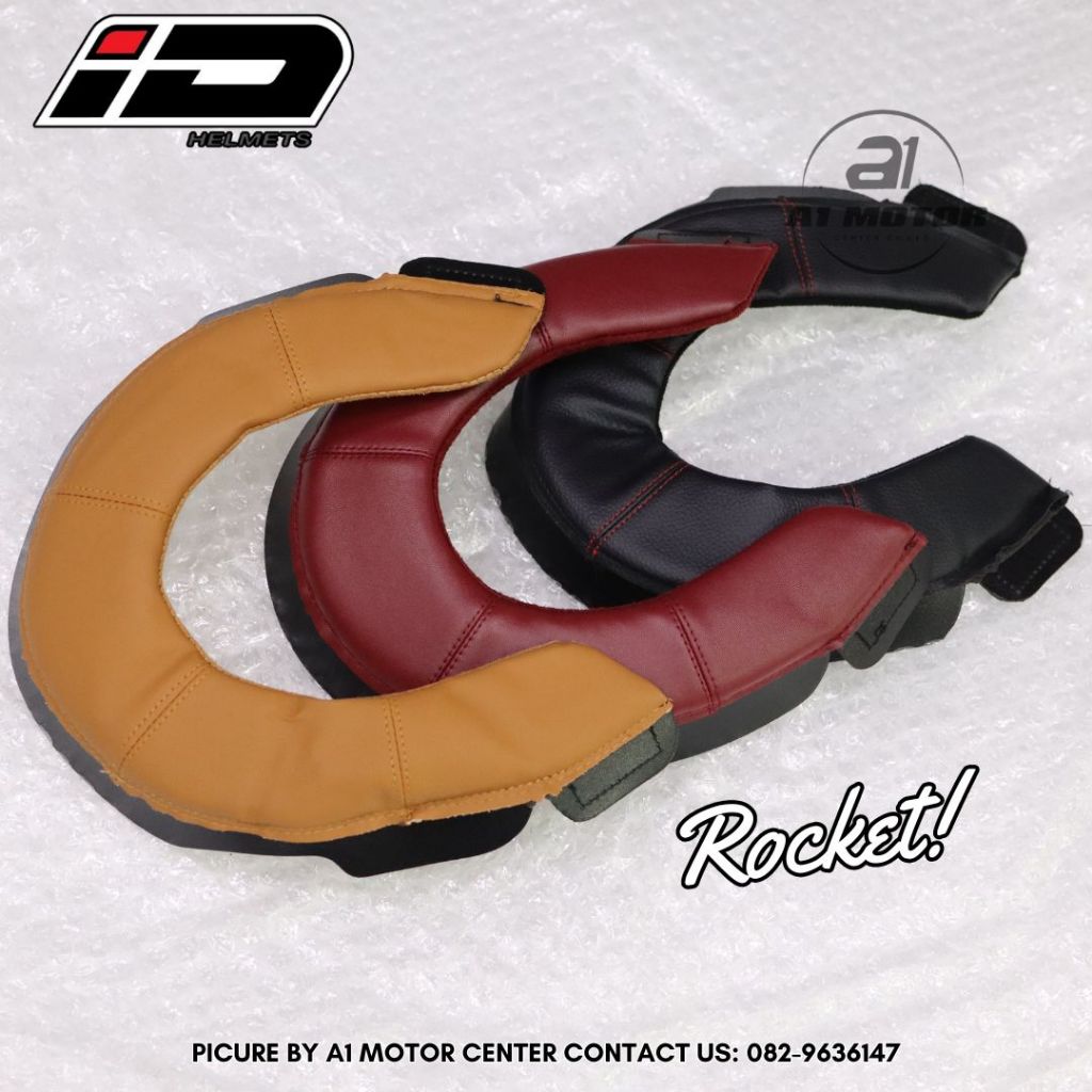 อะไหล่ ชุดนวม แผ่นนวมรองคอหมวกกันน็อค ID Rocket ใส่ได้ทุกไซส์ มี 3 สี เฉพาะตรงรุ่นเท่านั้น ไม่มั่นใจสอบถามก่อนสั่งซื้อ