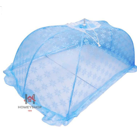 มุ้งครอบเด็ก เกรดพรีเมี่ยม👍มุ้งครอบ ลายการ์ตูนใช้กันยุงและแมลงต่าง ๆ🐬 พับเก็บง่าย hs99