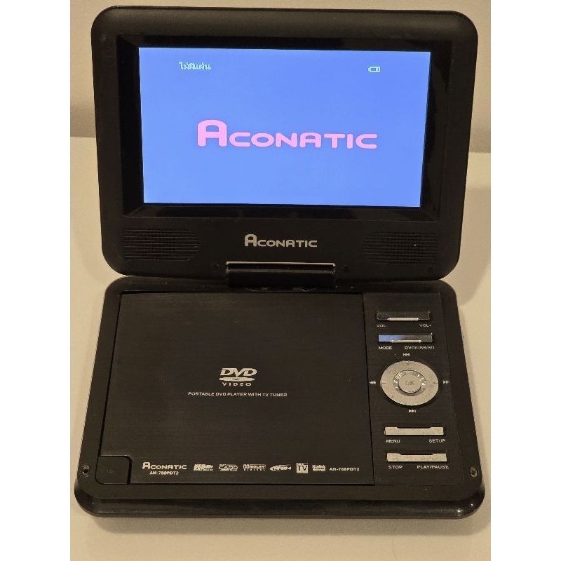 DVD Player เครื่องเล่น DVD Aconatic เปิดติด แต่ขึ้นแต่หน้าโลโก้ ไม่มีสายไฟ