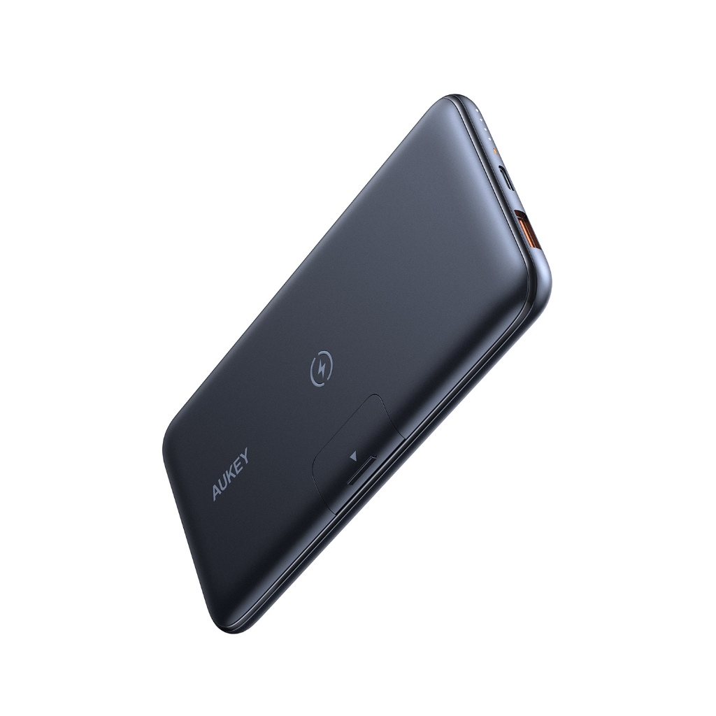AUKEY PB-WL02 พาวเวอร์แบงค์ชาร์จเร็ว 10,000 mAh PD 20W & SCP 22.5W ชาร์จไร้สาย 10W ขาตั้งได้