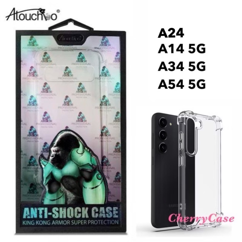 เคสใสกันกระแทก  Samsung Galaxy A14 5G/A24/A34 5G/A54 5G เคสคิงคอง  Atouchbo เคสใส TPU กันกระแทก