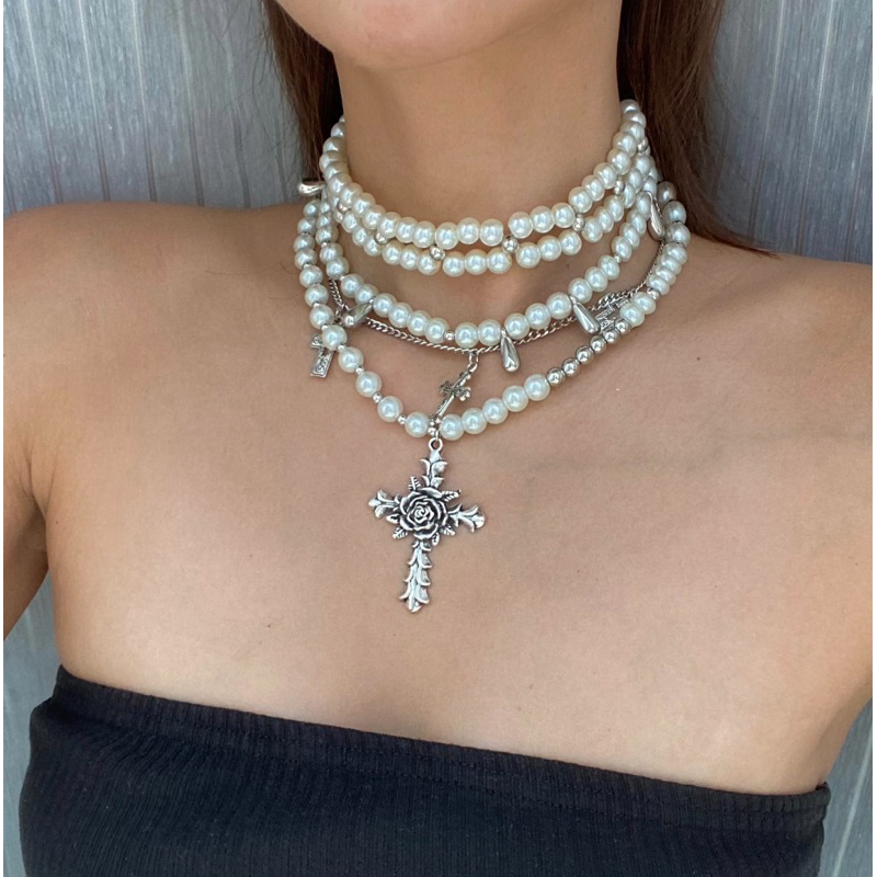 สร้อยคอ Lolita faux layer necklace - wheniloveilove