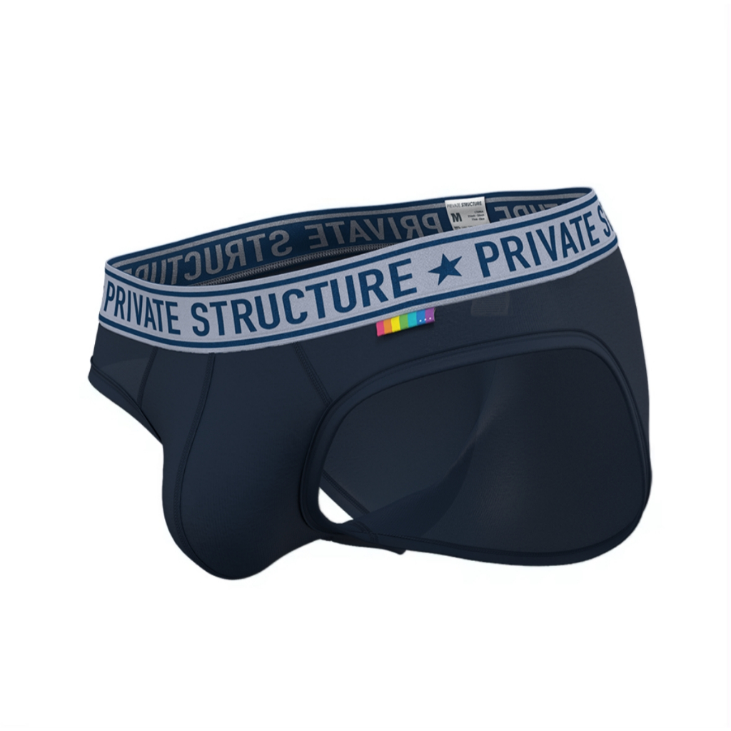 Private Structure กางเกงชั้นในชาย รุ่น PRD Mid Waist Mini Brief - Dark Navy [4385]