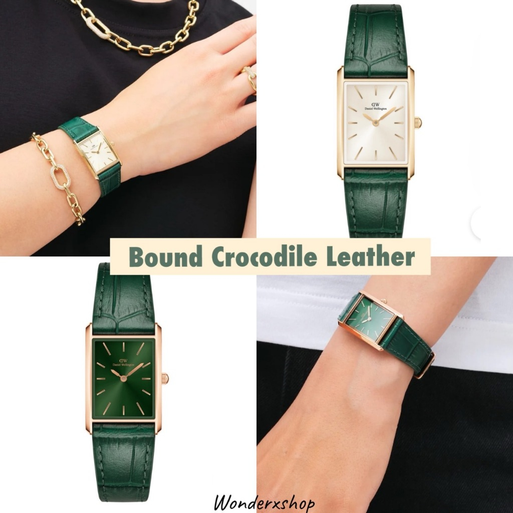 ใหม่พร้อมส่ง⚡️นาฬิกาDW Bound Crocodile Leather ของแท้จากช้อปญี่ปุ่น💯